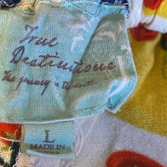 NWT True Destinations Pants Wide Leg Resort Wear Beach Tropical Cruise Women L - Picture 3 of 5